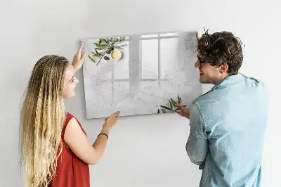 Pizarra magnética de pared con rotulador incluido