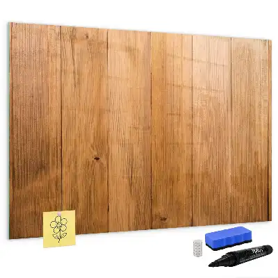 Pizarra magnética de pared con rotulador y marco de madera