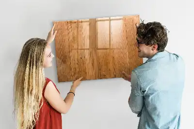 Pizarra magnética de pared con rotulador y marco de madera
