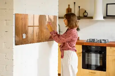 Pizarra magnética de pared con rotulador y marco de madera