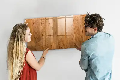 Pizarra magnética de pared con rotulador y marco de madera