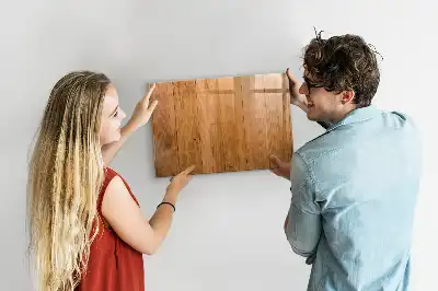 Pizarra magnética de pared con rotulador y marco de madera