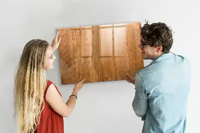 Pizarra magnética de pared con rotulador y marco de madera