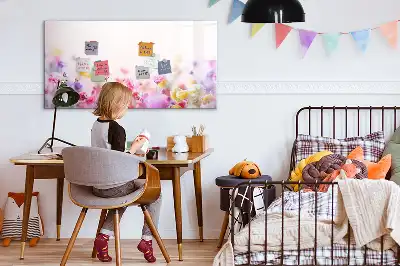 Pizarra magnética de pared con rotulador diseño de flores silvestres