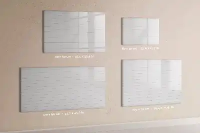 Pizarra de cristal magnética borrable con diseño de paneles de madera