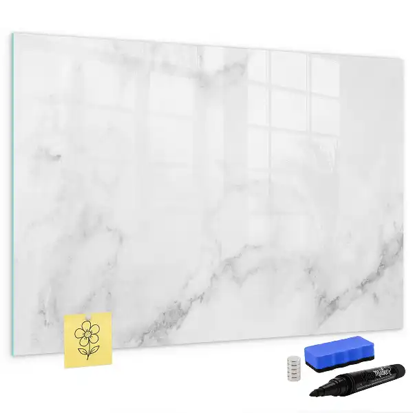 Pizarra magnética de pared diseño de mármol con rotulador incluido