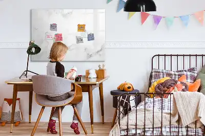 Pizarra magnética de pared diseño de mármol con rotulador incluido