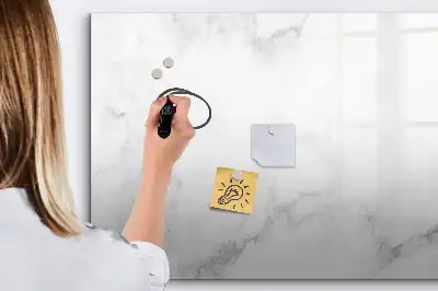 Pizarra magnética de pared diseño de mármol con rotulador incluido