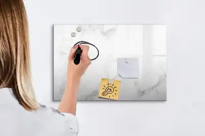Pizarra magnética de pared diseño de mármol con rotulador incluido
