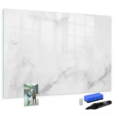 Pizarra magnética de pared diseño de mármol con rotulador incluido