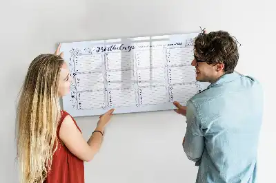 Pizarra magnética de pared con rotulador diseño tarjeta de cumpleaños