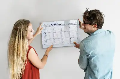 Pizarra magnética de pared con rotulador diseño tarjeta de cumpleaños