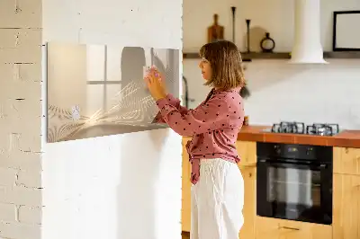 Pizarra borrable de cristal con imanes diseño luz abstracta