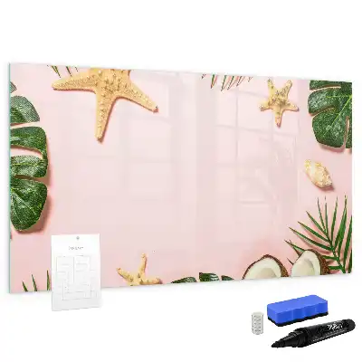 Pizarra magnética de pared con rotulador diseño ambiente de verano