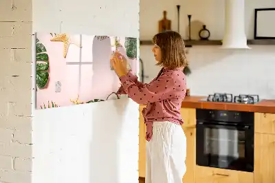 Pizarra magnética de pared con rotulador diseño ambiente de verano
