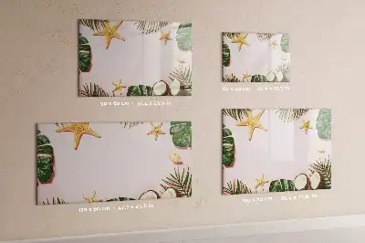 Pizarra magnética de pared con rotulador diseño ambiente de verano