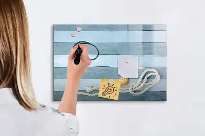 Pizarra magnética de pared con diseño de plantas y conchas y rotulador incluido