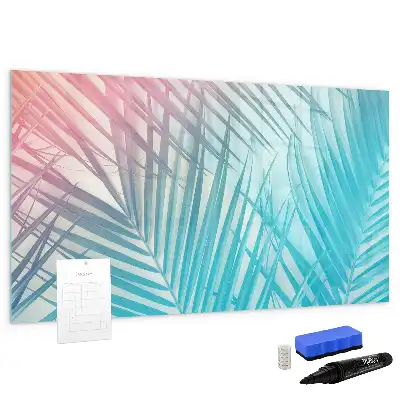 Pizarra magnética de pared diseño de palmera tropical con rotulador