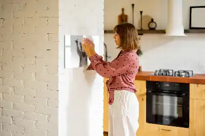 Pizarra borrable de cristal con imanes diseño decorativo de suculentas con gafas
