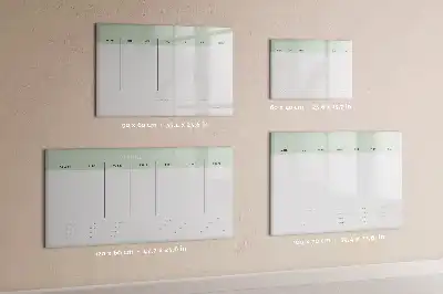 Planificador semanal pizarra magnética de pared con rotulador