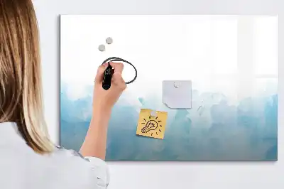Pizarra magnética de pared con rotulador diseño de manchas pintadas