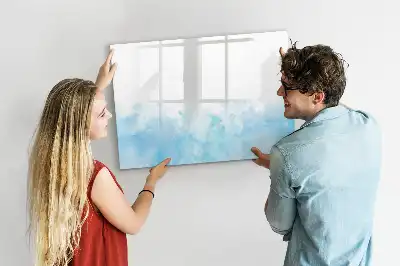 Pizarra magnética de pared con rotulador diseño de manchas pintadas