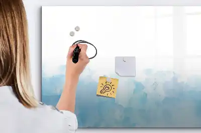 Pizarra magnética de pared con rotulador diseño de manchas pintadas