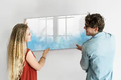 Pizarra magnética de pared con rotulador diseño de manchas pintadas