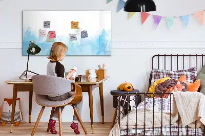 Pizarra magnética de pared con rotulador diseño de manchas pintadas