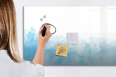 Pizarra magnética de pared con rotulador diseño de manchas pintadas
