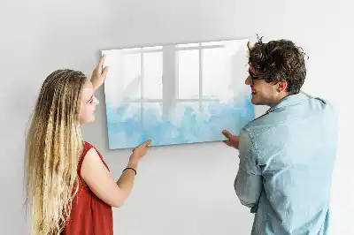 Pizarra magnética de pared con rotulador diseño de manchas pintadas