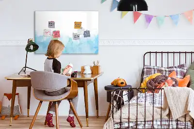 Pizarra magnética de pared con rotulador diseño de manchas pintadas