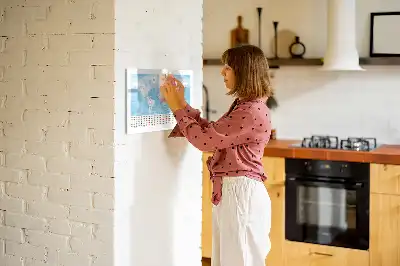 Pizarra magnética de pared con rotulador diseño de mapas de continentes