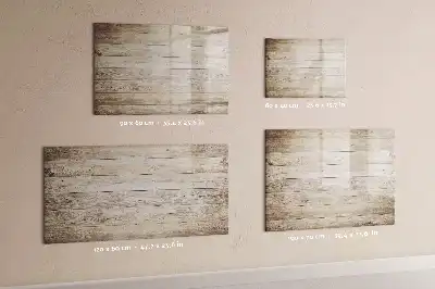 Pizarra de cristal magnética borrable de diseño con estructura de madera