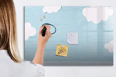 Pizarra magnética infantil para pared con rotulador incluido