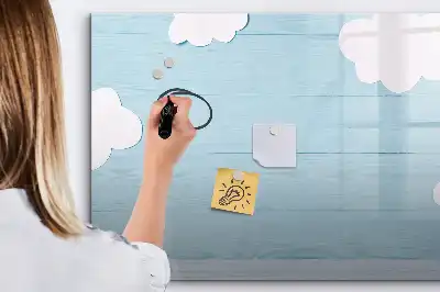 Pizarra magnética infantil para pared con rotulador incluido
