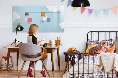 Pizarra magnética infantil para pared con rotulador incluido