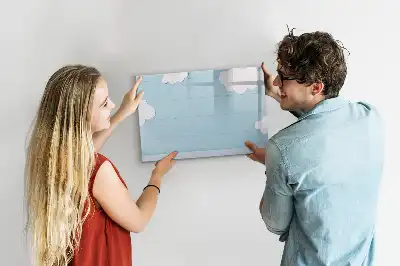 Pizarra magnética infantil para pared con rotulador incluido