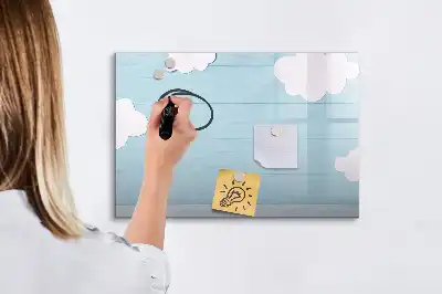 Pizarra magnética infantil para pared con rotulador incluido