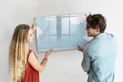 Pizarra magnética infantil para pared con rotulador incluido