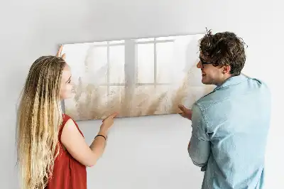 Pizarra borrable de cristal con imanes diseño de abstracción de vetas