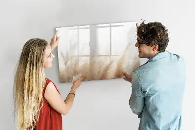 Pizarra borrable de cristal con imanes diseño de abstracción de vetas