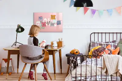 Pizarra magnética de pared con rotulador diseño con texto Ámate a ti mismo