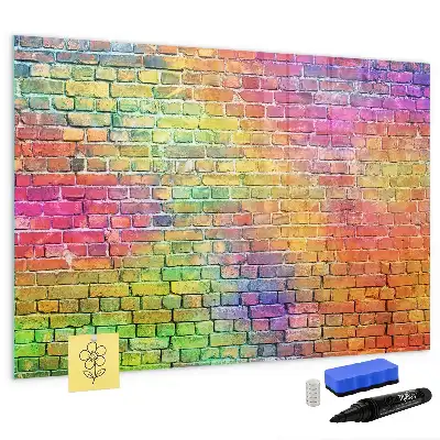 Pizarra de cristal magnética borrable de pared