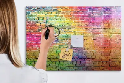Pizarra de cristal magnética borrable de pared