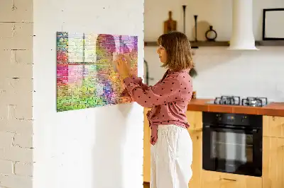 Pizarra de cristal magnética borrable de pared