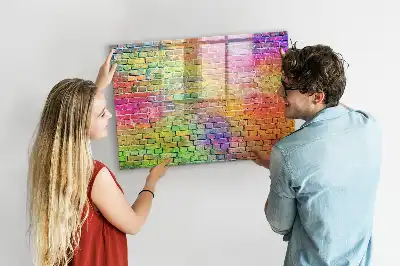 Pizarra de cristal magnética borrable de pared