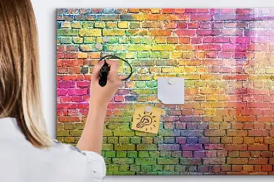Pizarra de cristal magnética borrable de pared