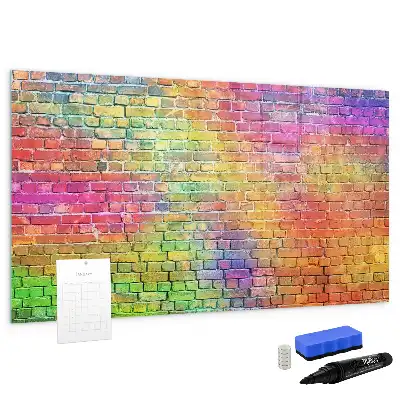 Pizarra de cristal magnética borrable de pared