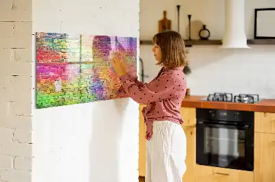Pizarra de cristal magnética borrable de pared